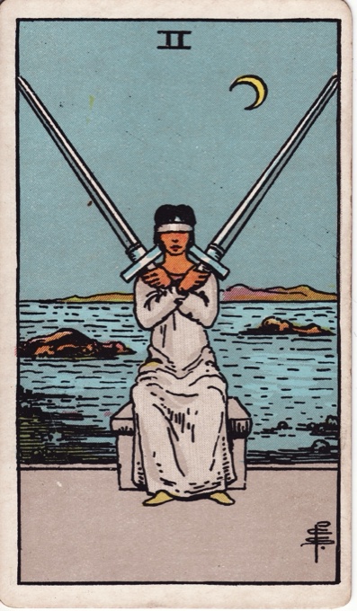 Two of Swords — Rider-Waite tarot card