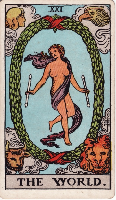 The World — Rider-Waite tarot card
